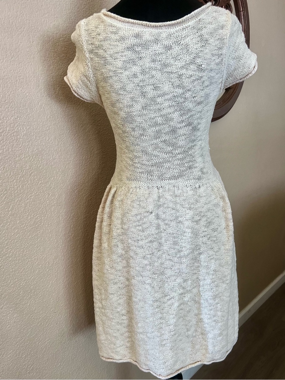 Kimchi Blue Cream Knit Scoop-Neck Midi Dress - Picture 3 of 10